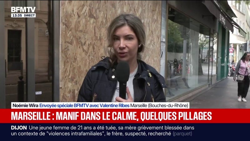 Manifestation du 24 octobre à Marseille: malgré une manifestation qui s'est déroulée dans le calme, certains commerces ont été vandalisés