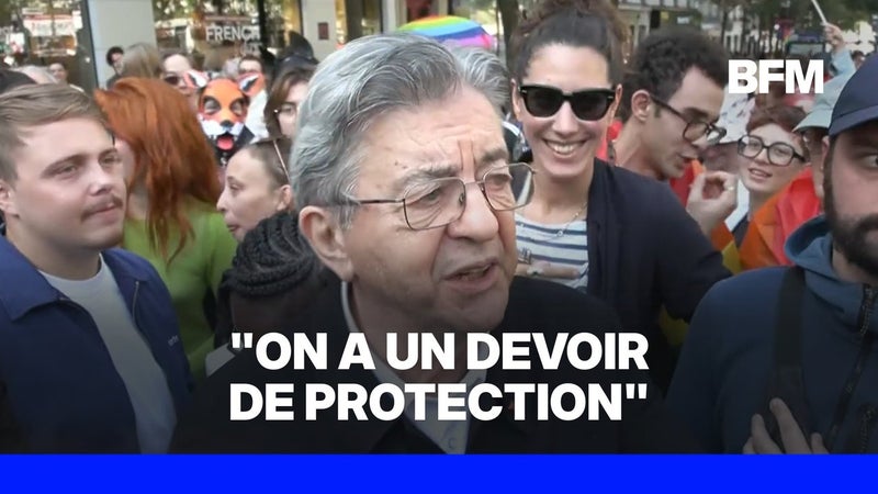 Colère des lycéens: Jean-Luc Mélenchon "invite les adultes à mettre un casque ou un brassard blanc" pour les protéger