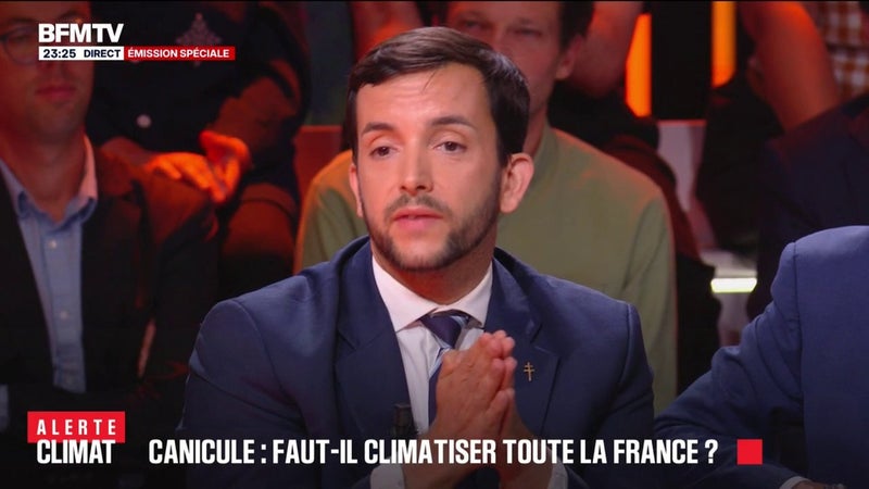Canicule: "Il faut encourager l'installation de la climatisation dans les collectivités territoriales", préconise Jean-Philippe Tanguy, député RN