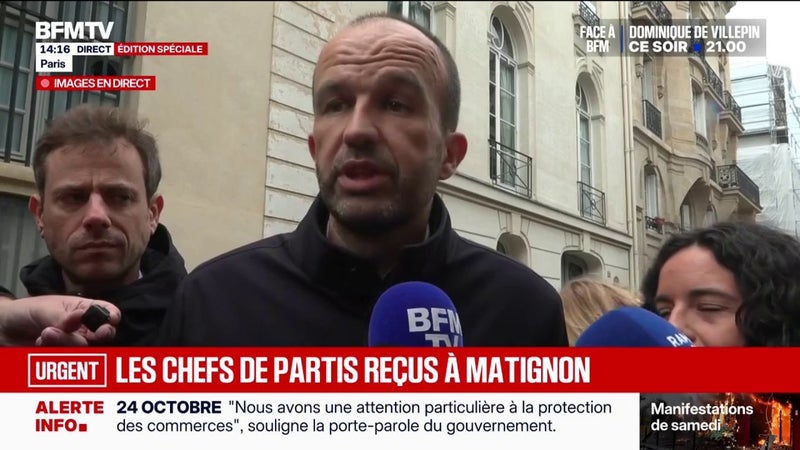 Réunion à Matignon: Sébastien Lecornu "nous propose de parler de tout sauf des raisons qui ont poussé la jeunesse de ce pays à se mobiliser", affirme Manuel Bompard, coordinateur national de La France insoumise