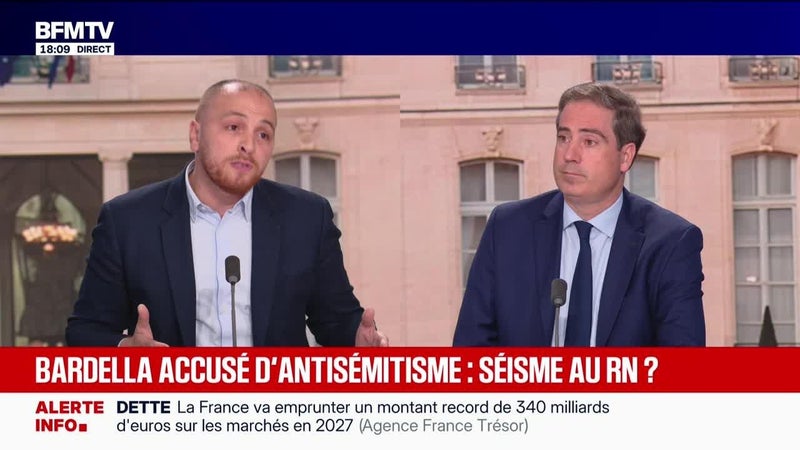 Bardella accusé d’antisémitisme : débat sur BFMTV