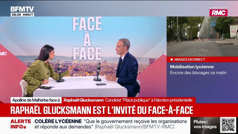 Mouvements sociaux: "On est aujourd’hui face à une coalition du désespoir, de la détresse et de la colère", analyse Raphaël Glucksmann