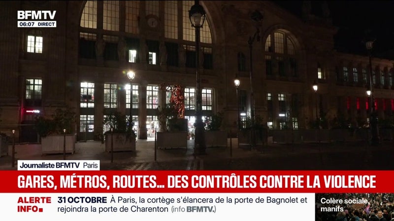 Manifestations: des contrôles préventifs renforcés dans les gares et les métros