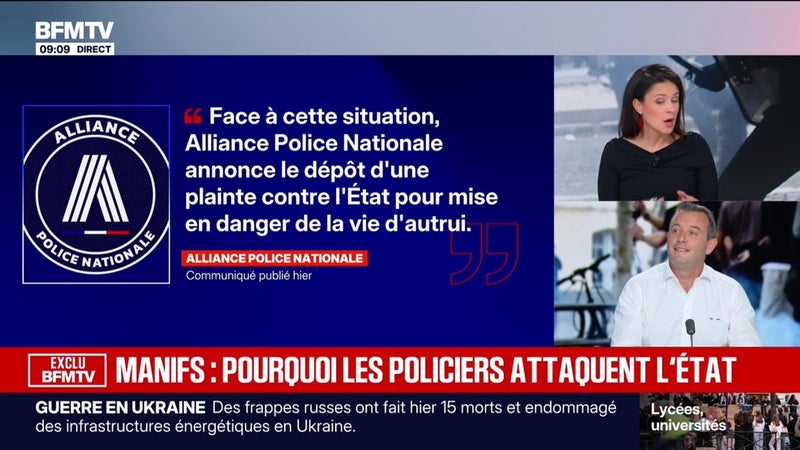 Fabien Vanhemelryck, secrétaire général d’Alliance police nationale, estime que “la hiérarchie de l’administration fait en sorte de nous interdire de pouvoir se protéger et de protéger les citoyens”