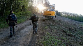 Poursuite des recherches du corps d'Estelle Mouzin,  le 26 avril 2021 à Issancourt-et-Rumel, dans les Ardennes