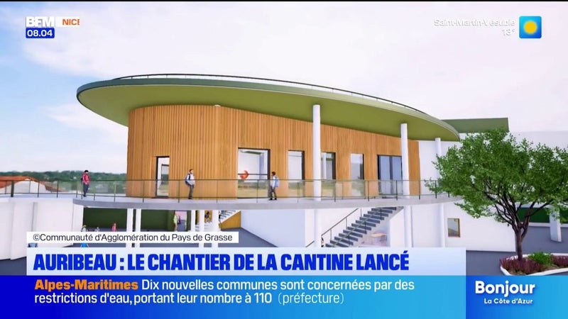 Auribeau-sur-Siagne : à l'école du Bayle, le chantier de la cantine a commencé