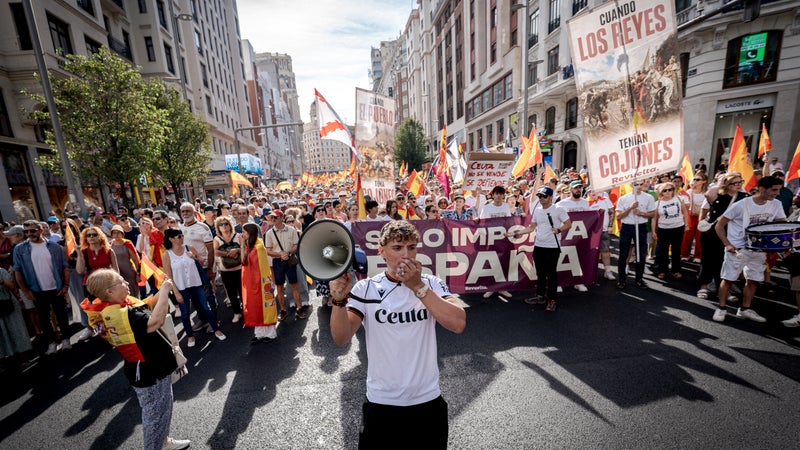 Crise migratoire à Ceuta: des dizaines de milliers d'Espagnols manifestent à Madrid contre le gouvernement