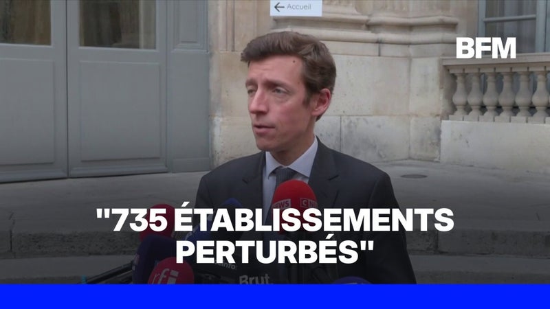 Colère lycéenne: 735 établissements perturbés sur la journée, 30% de moins qu'hier