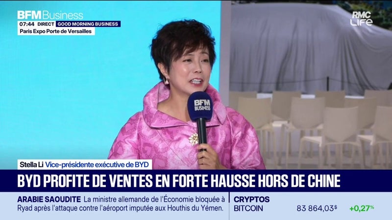 BYD profite de ventes en forte hausse hors de Chine