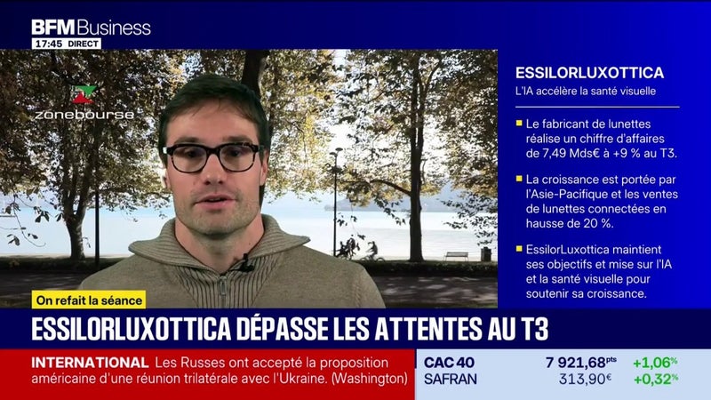 Essilorluxottica dépasse les attentes sur le 3e trimestre