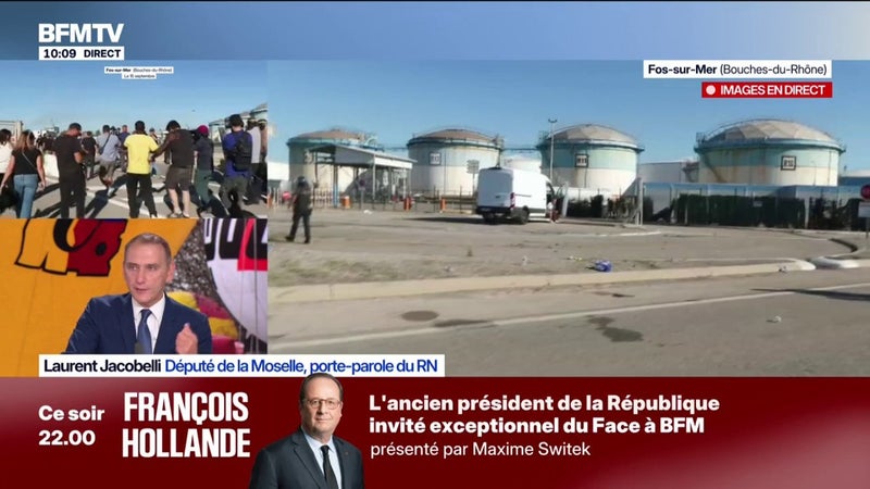 Prix des carburants: "Ce qui me frappe, c'est l'impuissance du gouvernement, qui regarde les choses passer", affirme Laurent Jacobelli (RN)