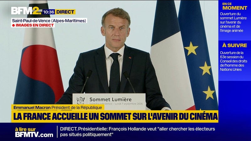 "Elle ne fait que singer l'émotion qui est la nôtre": les craintes d'Emmanuel Macron sur l'impact de l'IA dans le cinéma