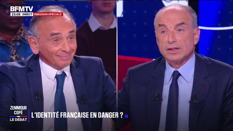 Jean-François Copé, maire LR de Meaux et ancien ministre, estime qu’Éric Zemmour “contribue à la monté” de LFI