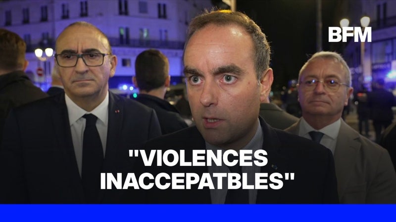 17 octobre: Sébastien Lecornu, Premier ministre, dénonce "des degrés de violence inacceptables"