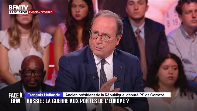 "Vladimir Poutine ne comprend que le rapport de force", raconte François Hollande, ancien président de la République