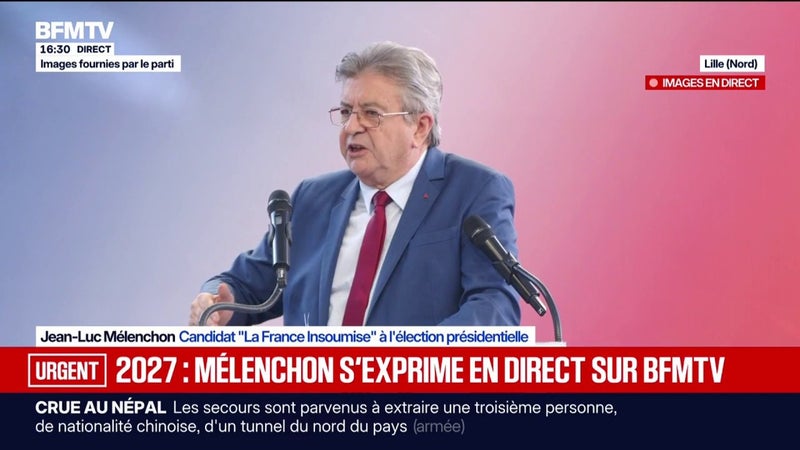Jean-Luc Mélenchon, candidat de La France insoumise à l'élection présidentielle, veut mettre en place un "indicateur de développement humain"