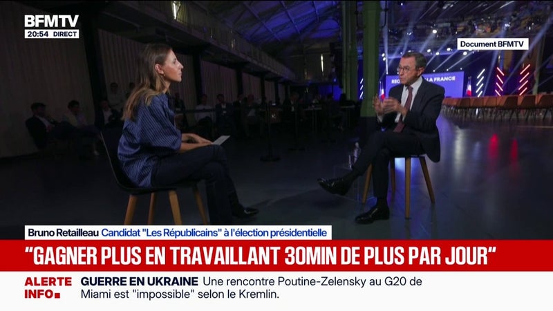 Hausse du prix du carburant: "On n'y répondra pas par des chèques en bois", déclare Bruno Retailleau, candidat LR à la présidentielle