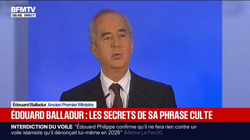 "Je vous demande de vous arrêter": les secrets de la phrase culte d'Édouard Balladur après son élimination du premier tour de la présidentielle
