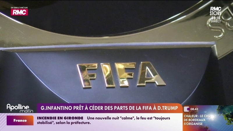 Gianni Infantino prêt à céder des parts de la Fifa à Donald Trump