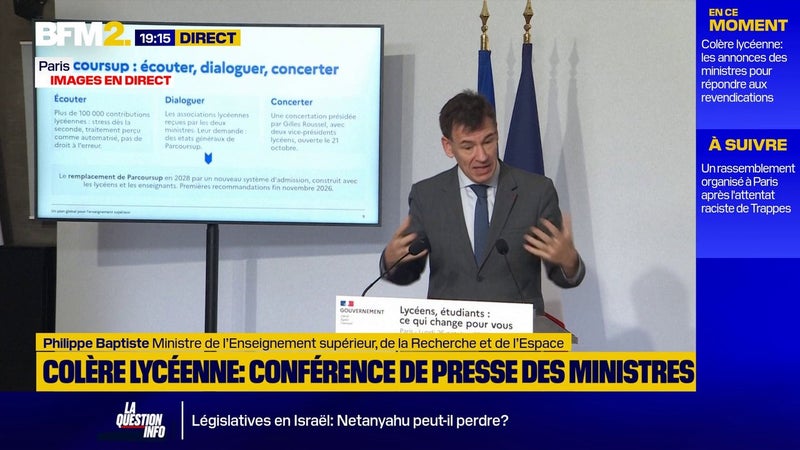 Parcoursup: "évolution forte" pour 2027 "avant un remplacement en 2028", annonce le ministre Philippe Baptiste