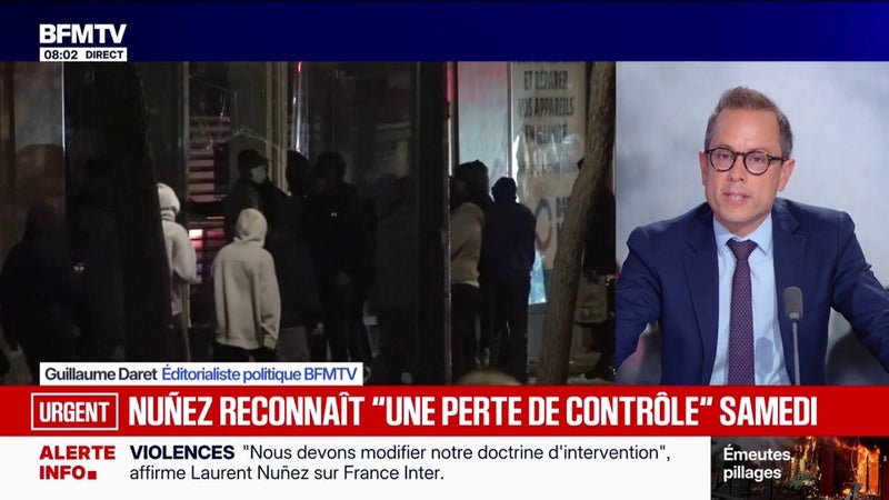 Débordements en marge du 17-octobre: Laurent Nuñez, ministre de l'Intérieur, reconnaît avoir "perdu le contrôle" dans certaines grandes villes
