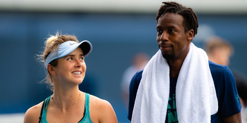 Elina Svitolina et Gael Monfils le 5 septembre 2019 à New York