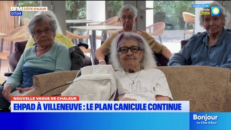 Face à cette nouvelle vague de chaleur, le plan canicule se poursuit dans cet EHPAD à Villeneuve