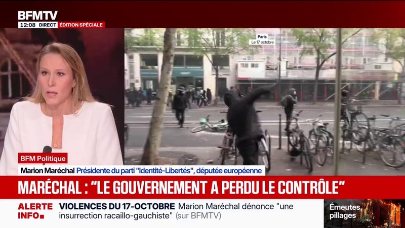 "Il aurait fallu décréter en amont l'État d'urgence", estime Marion Maréchal, eurodéputée et présidente d'Identité-Libertés