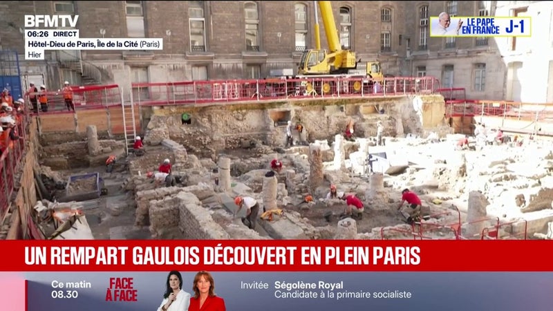 Un rempart gaulois exhumé sur l'île de la Cité