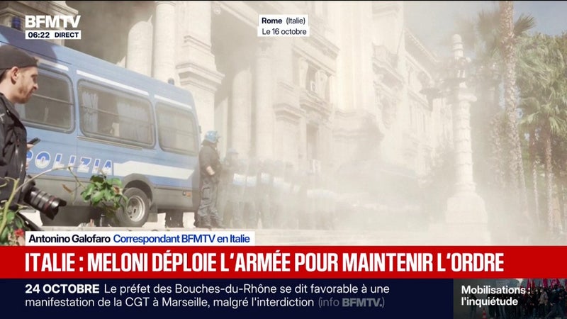 En Italie, des militaires déployés à Milan en soutien aux policiers après de nouvelles manifestations