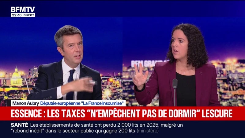 Carburants: "Il faut bloquer le prix des carburants à 1 euro 70", propose Manon Aubry, eurodéputée LFI