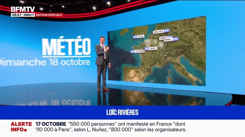 Des températures en baisse et des pluies… la météo de ce dimanche 18 octobre