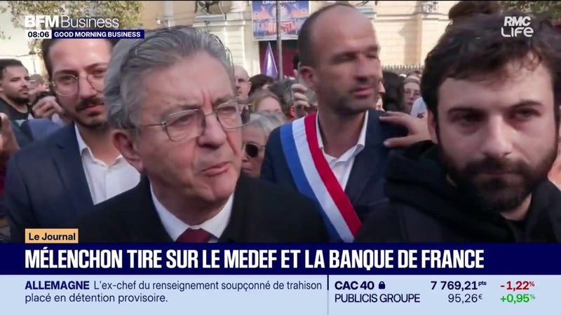 Mélenchon face aux patrons