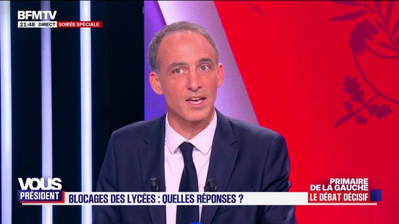Mobilisation lycéenne: "On a des gouvernements successifs, qui depuis dix ans, ont délaissé l'école publique", juge Raphaël Glucksmann