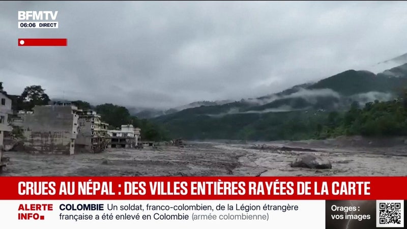 Crues au Népal: un nouveau bilan fait état d'au moins 472 morts au total, 469 côté népalais et trois côté tibétain