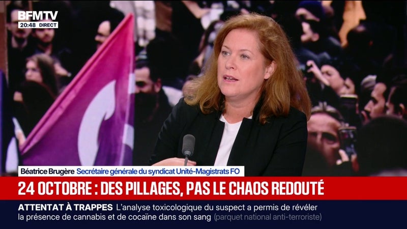 24 octobre: "Il faut faire attention à ne pas instrumentaliser la justice", explique Béatrice Brugère (Unité-Magistrats FO)