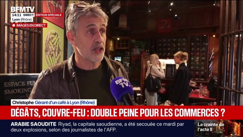 Annonce de couvre-feux ciblés: "Ce serait la double peine", déplore Christophe, gérant de café à Lyon