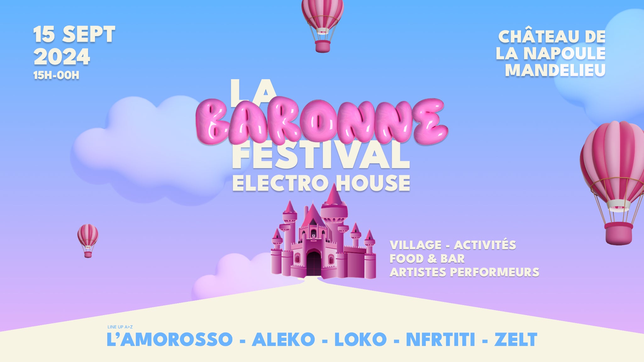 A gagner : vos places pour le festival La Baronne