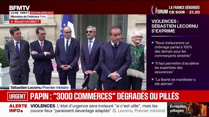 "On va encore renforcer les effectifs de gendarmerie et de police sur le terrain, notamment ce week-end", déclare Laurent Nuñez, ministre de l'Intérieur