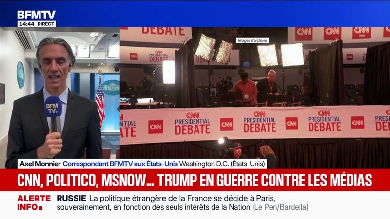 Donald Trump annonce interdire l’accès de CNN et de deux autres médias à la Maison Blanche
