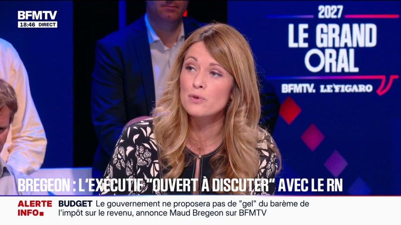Budget: Maud Bregeon, porte-parole du gouvernement, affirme que l'exécutif est "ouvert à discuter avec tous les parlementaires"