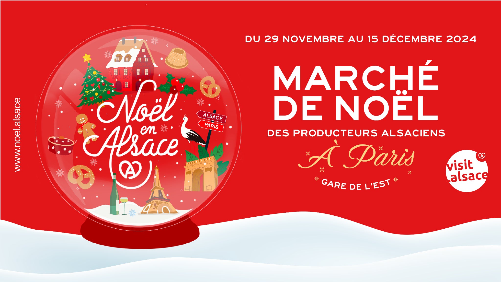 A gagner : un panier garni de produits alsaciens à l'occasion du Marché de Noel Alsacien…