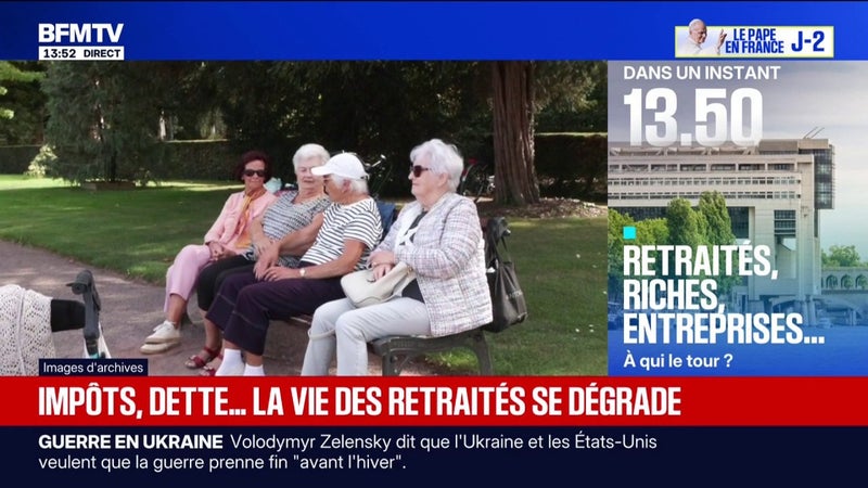 Le niveau de vie des retraités français en recul