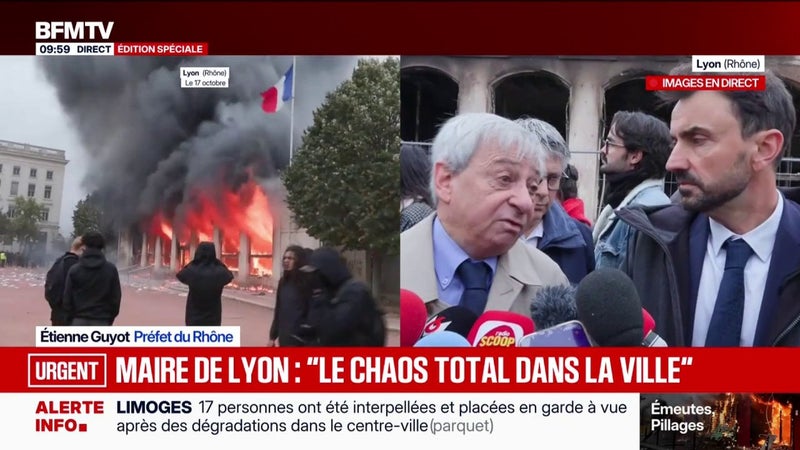 Manifestations du 17 octobre: "On a protégé les gens d'abord", explique Étienne Guyot, préfet du Rhône