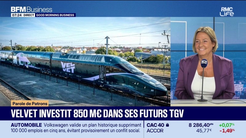 Velvet investit 850 millions d'euros dans ses futurs TGV