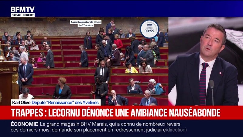 Attentat raciste dans les Yvelines: "Sur un tel sujet, avec un acte si odieux, on n'est pas capable de montrer l'exemple", dénonce Karl Olive, député Renaissance