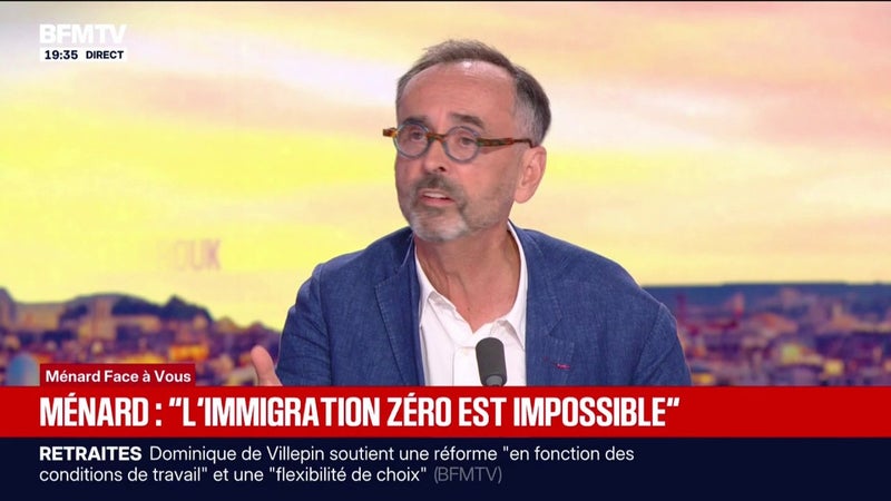 "L'immigration zéro est impossible", estime Robert Ménard, maire DVD de Béziers