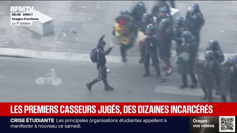 Violences du 17 octobre: le profil des premières personnes jugées