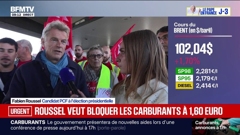 Crise des carburants: Fabien Roussel (PCF) appelle à une "nationalisation sanction" contre Total