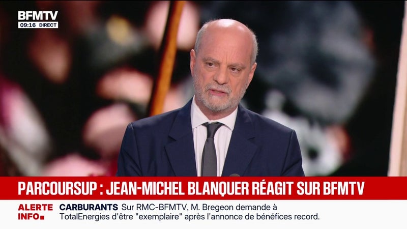 Mouvement lycéen: "À partir du moment où il y a une écoute, ce n'est pas la peine d'avoir des blocages", estime Jean-Michel Blanquer, ancien ministre de l'Éducation